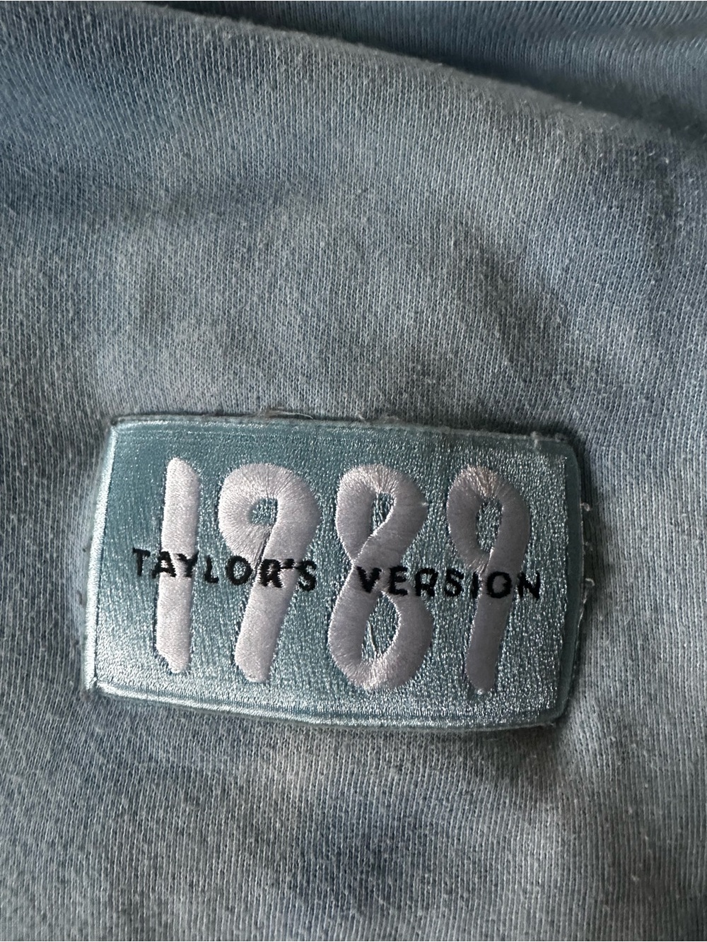 Taylor Swift 1989 Light Blue Tie-Dye Hooded Sweatshirt - - Picture 2 of 4